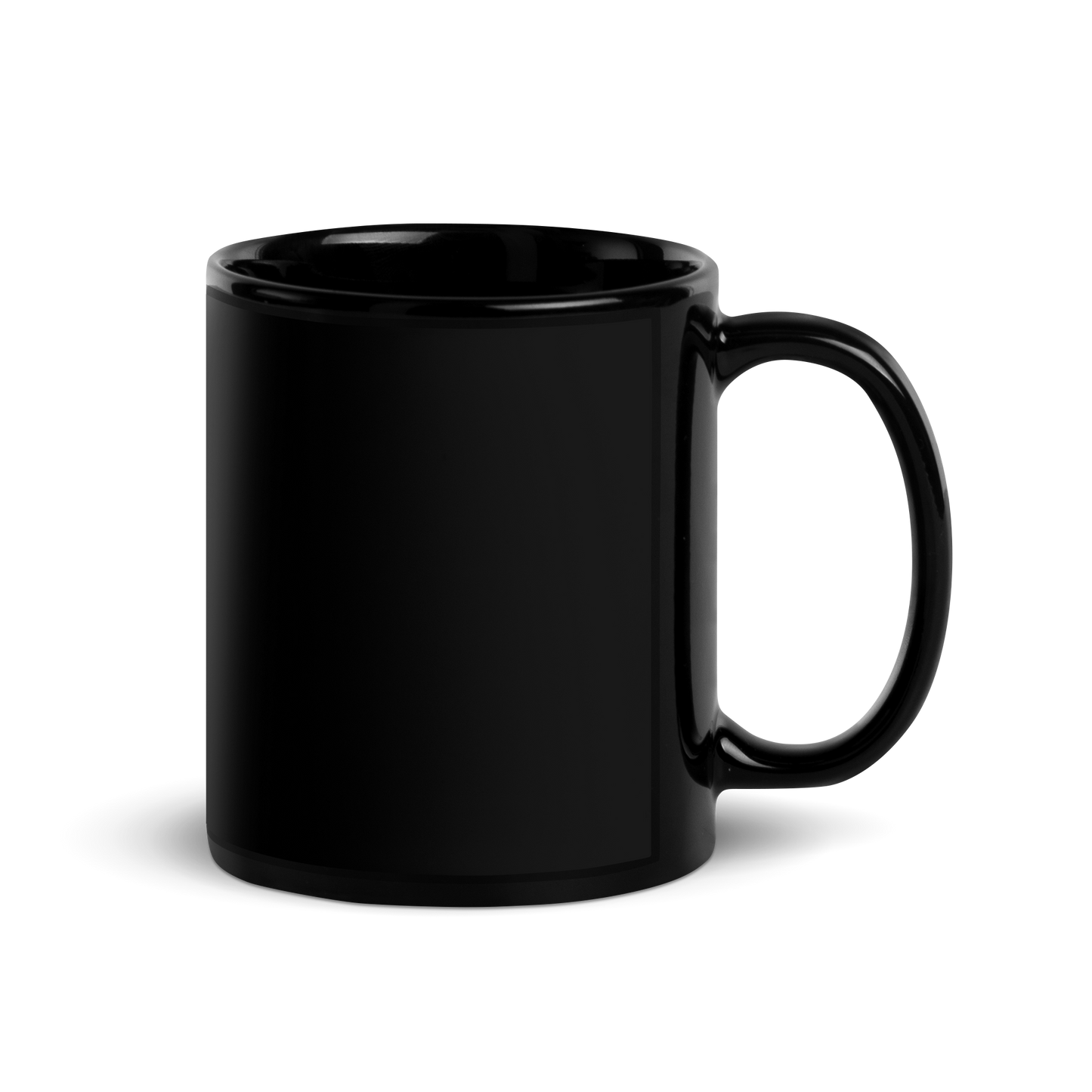 Basically Black Glossy Mug