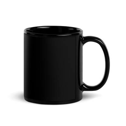 Basically Black Glossy Mug