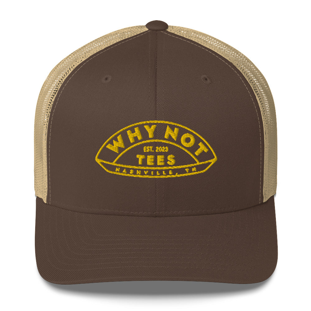 Brown/Khaki Why Not Trucker Cap