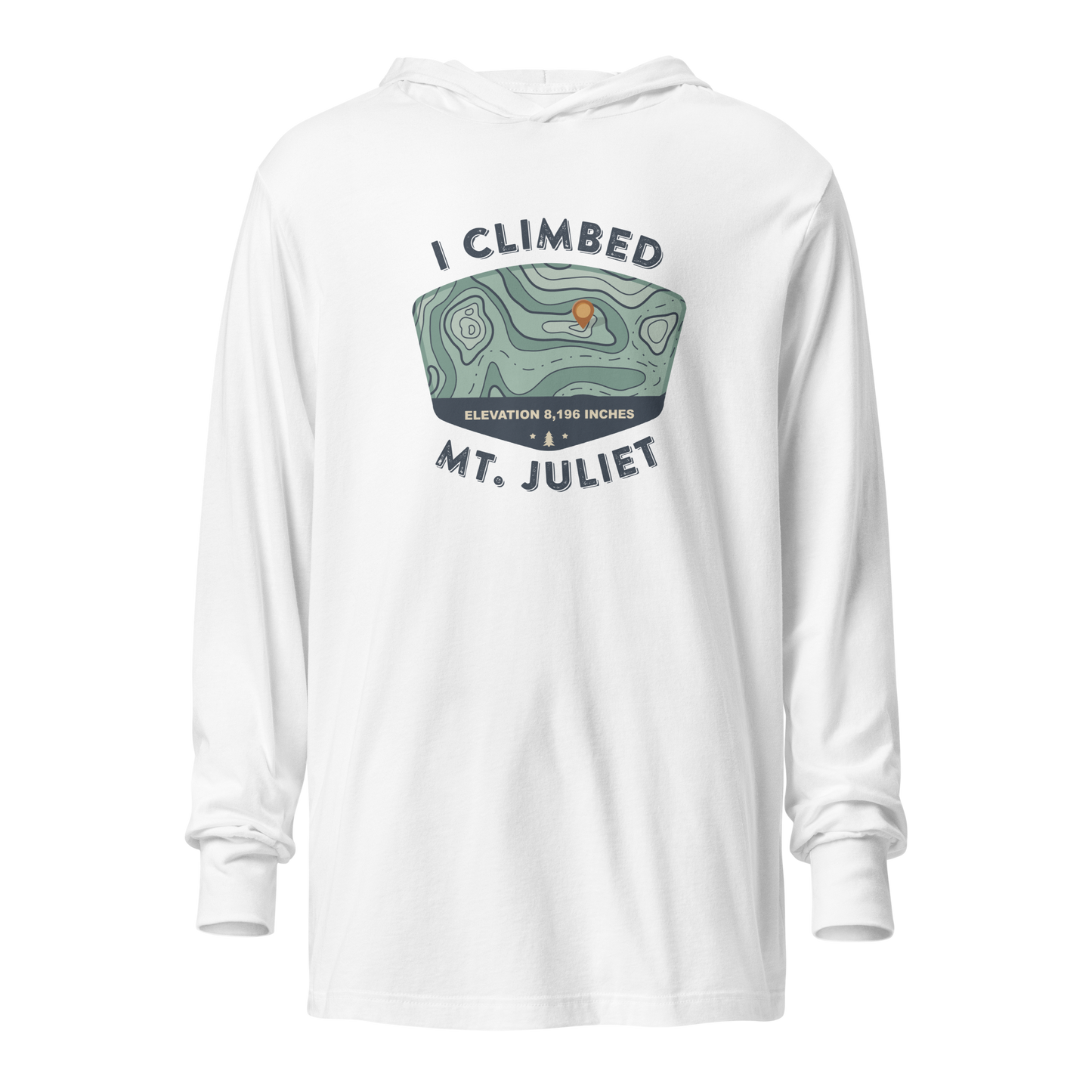 I Climbed Mt. Juliet Hooded Map Tee