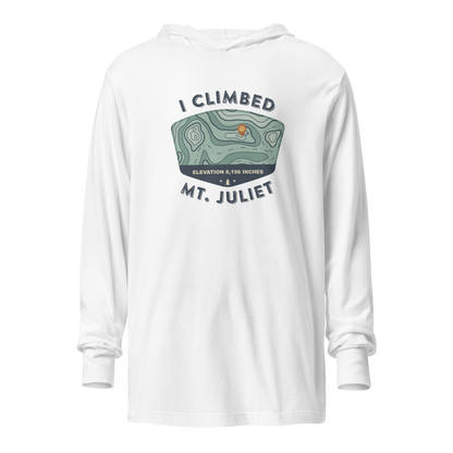 I Climbed Mt. Juliet Hooded Map Tee