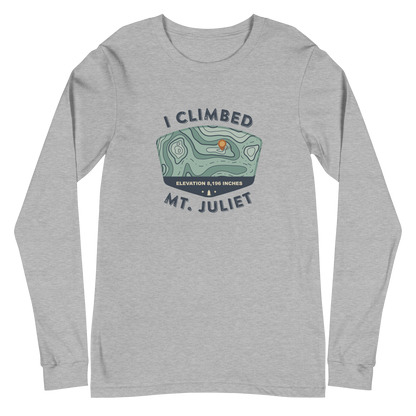 I Climbed Mt. Juliet Long Sleeve Map Tee