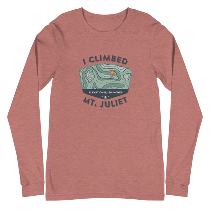 I Climbed Mt. Juliet Long Sleeve Map Tee