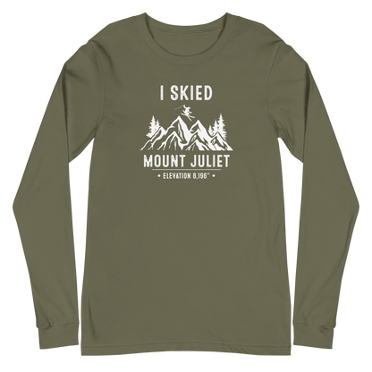 I Skied Mount Juliet Original Unisex Long Sleeve Tee