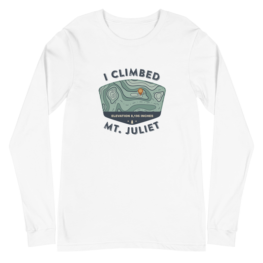 I Climbed Mt. Juliet Long Sleeve Map Tee