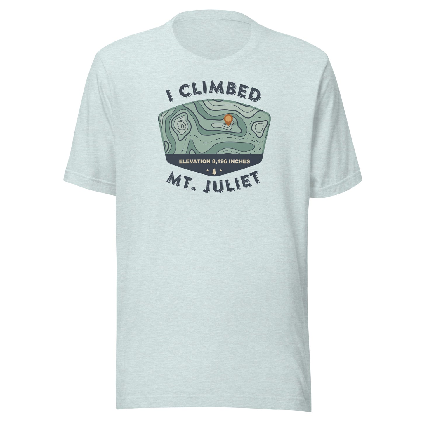 The Climb Mt. Juliet Map Tee