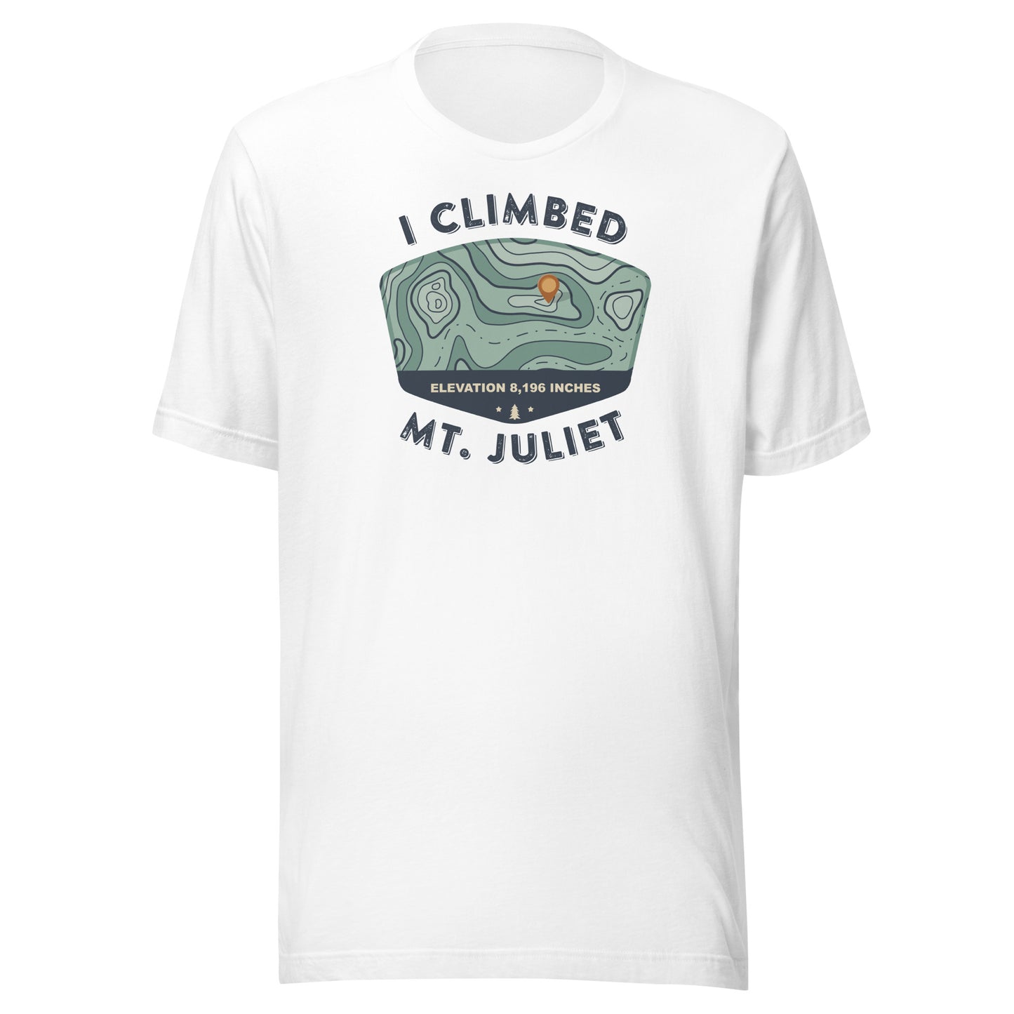 The Climb Mt. Juliet Map Tee